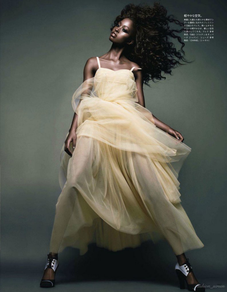 Vogue Japan November 2011 features Nyasha Matohondze