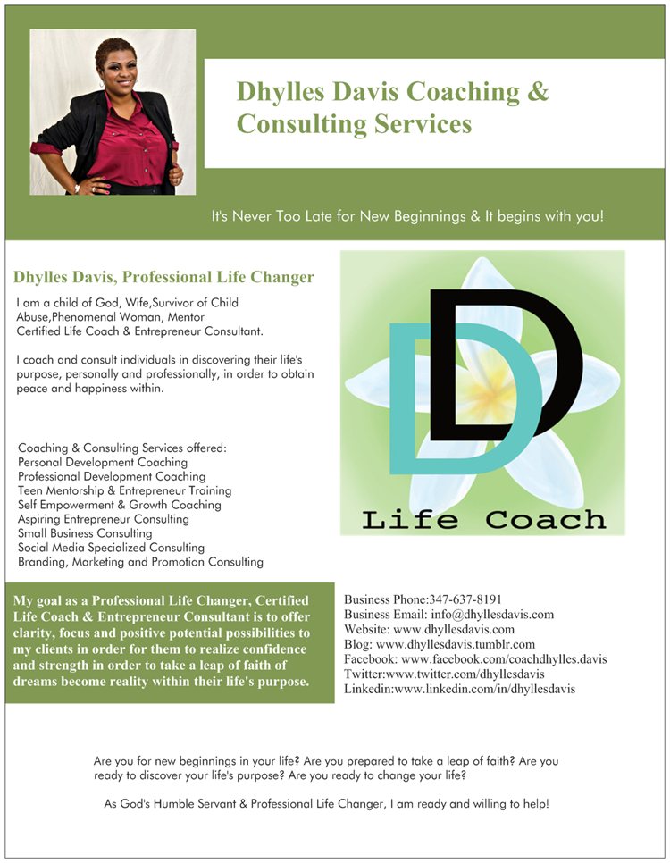 Dhylles Davis, Professional Life Changer – Bronze Magazine