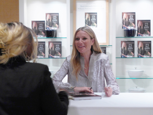 Gweneth Paltrow cookbook signing NYC